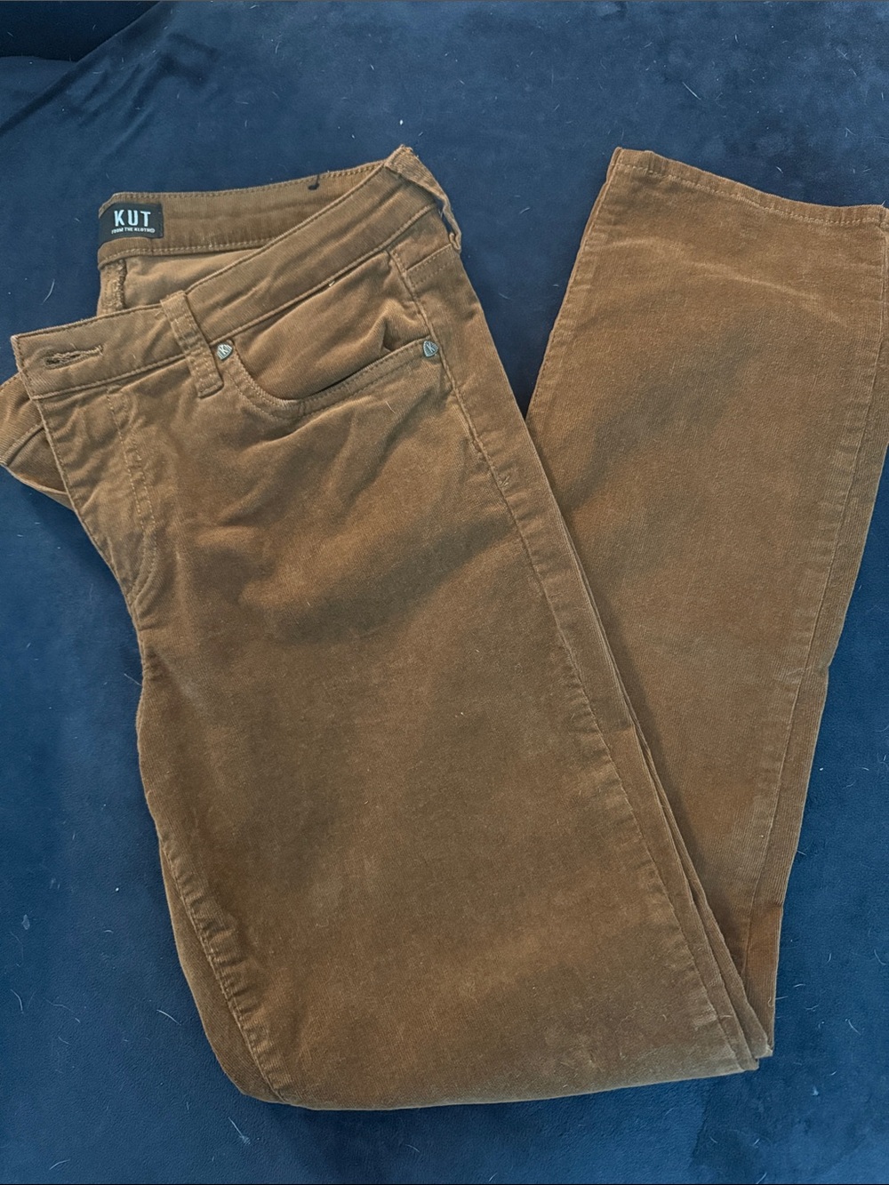 Kut from the Kloth Brown Corduroy Straight leg pant